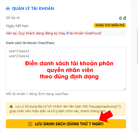 Cấu hình Dashboard
