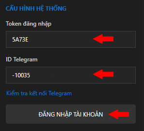 Form đăng nhập